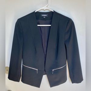 NWOT Express Zip Pocket Cutaway Blazer
